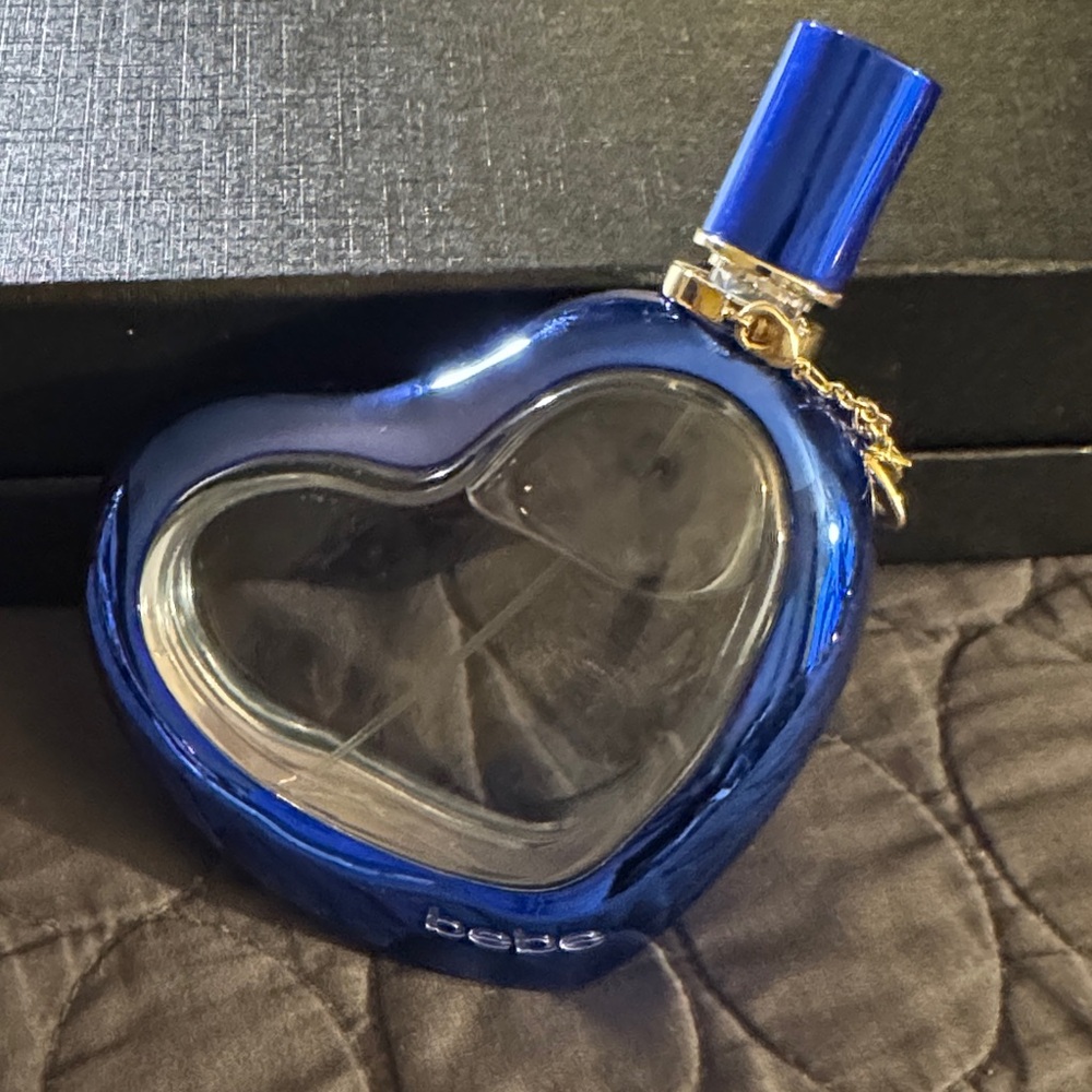 Bebe Blue Heart-Shaped Decorative Bottle